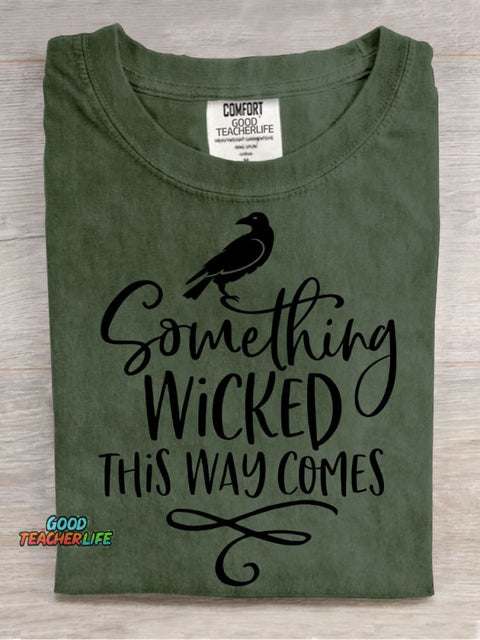 Wicked Comes Halloween Decorative Pattern T-shirt