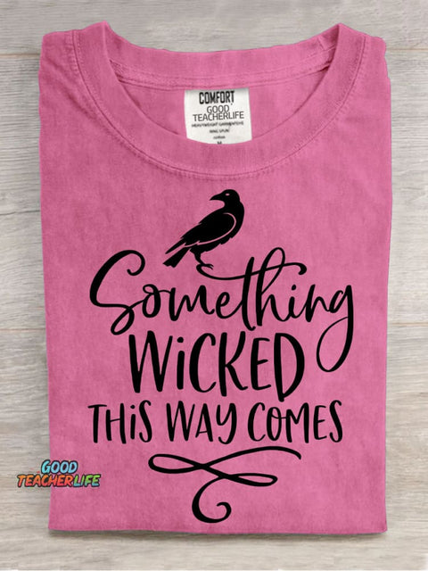 Wicked Comes Halloween Decorative Pattern T-shirt