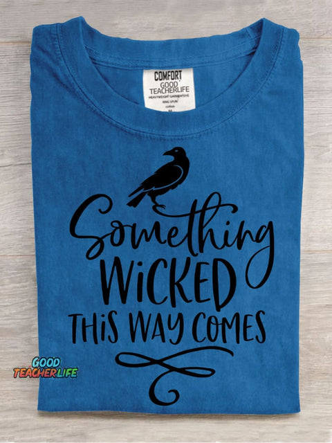 Wicked Comes Halloween Decorative Pattern T-shirt