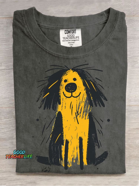Cute Dog Decorative Pattern T-shirt