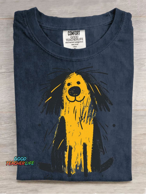 Cute Dog Decorative Pattern T-shirt