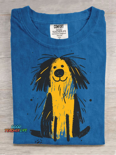 Cute Dog Decorative Pattern T-shirt