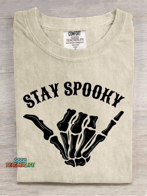 Stay Spooky Halloween Decorative Patterns T-shirt