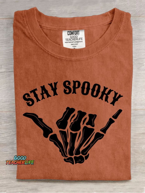 Stay Spooky Halloween Decorative Patterns T-shirt