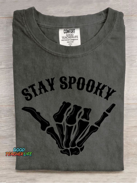 Stay Spooky Halloween Decorative Patterns T-shirt