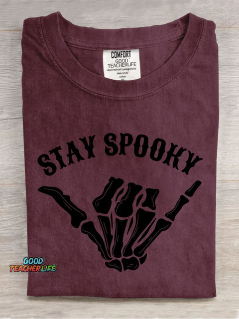Stay Spooky Halloween Decorative Patterns T-shirt