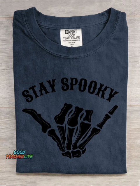 Stay Spooky Halloween Decorative Patterns T-shirt