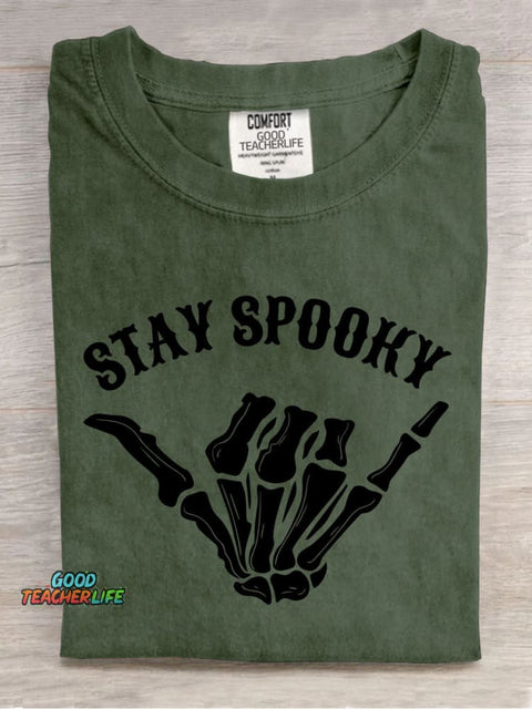 Stay Spooky Halloween Decorative Patterns T-shirt
