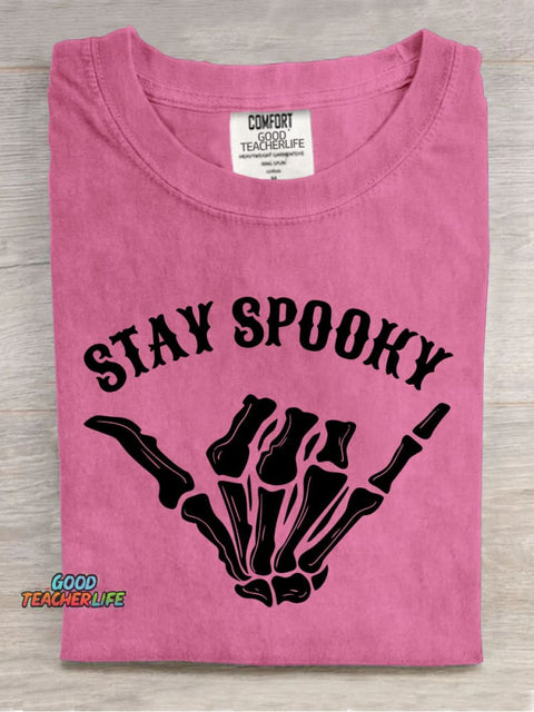 Stay Spooky Halloween Decorative Patterns T-shirt