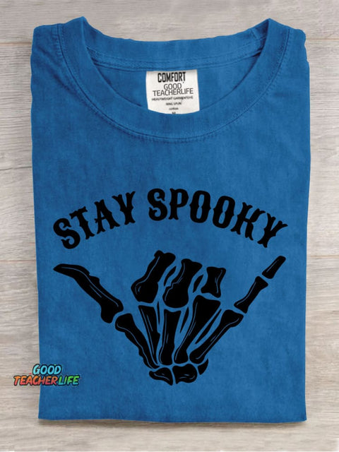 Stay Spooky Halloween Decorative Patterns T-shirt