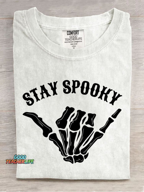 Stay Spooky Halloween Decorative Patterns T-shirt