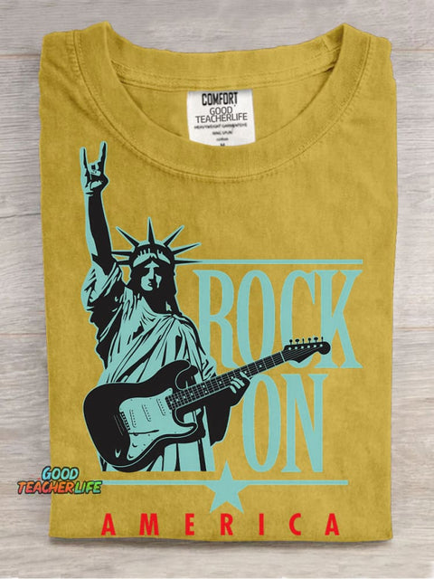 Rock On America Decorative Patterns T-shirt