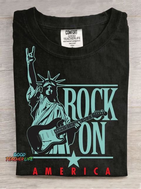 Rock On America Decorative Patterns T-shirt