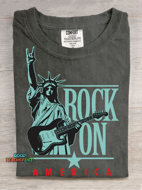 Rock On America Decorative Patterns T-shirt