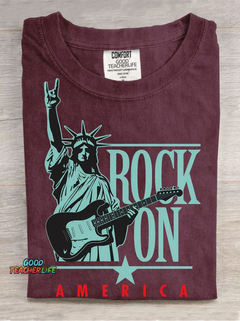 Rock On America Decorative Patterns T-shirt