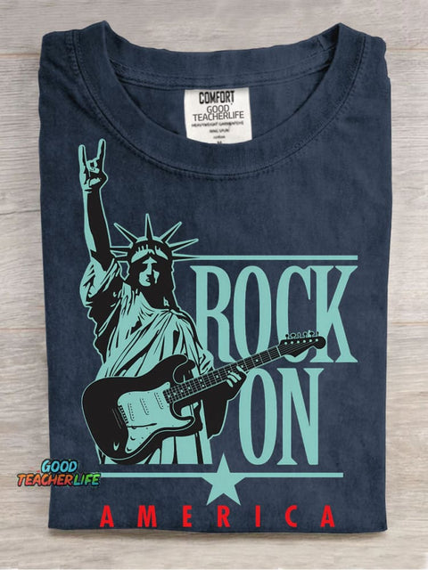Rock On America Decorative Patterns T-shirt