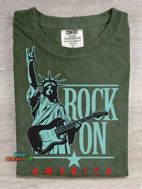 Rock On America Decorative Patterns T-shirt