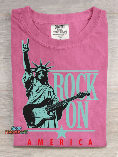 Rock On America Decorative Patterns T-shirt