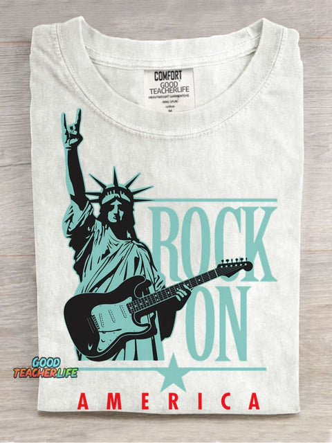 Rock On America Decorative Patterns T-shirt
