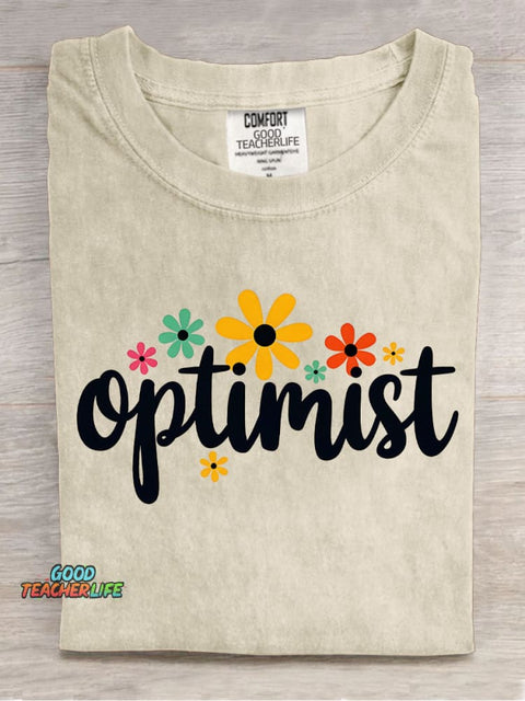Optimist Decoration Pattern T-shirt