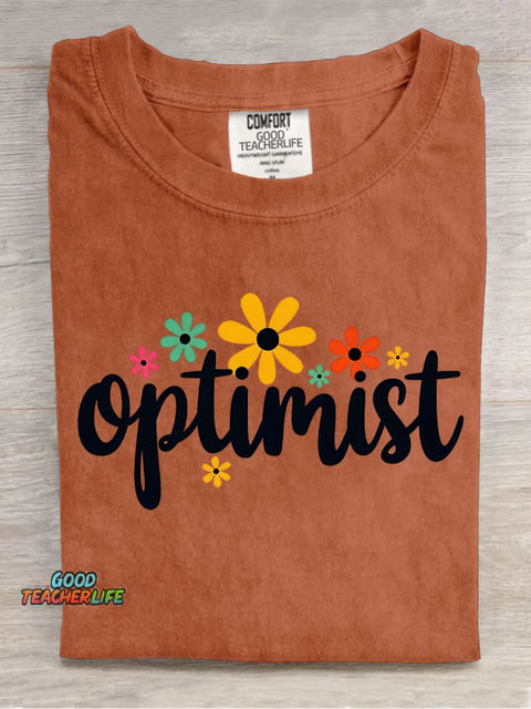 Optimist Decoration Pattern T-shirt