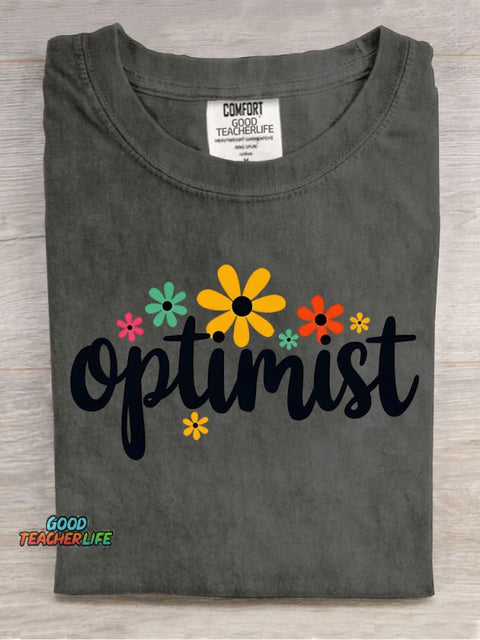 Optimist Decoration Pattern T-shirt
