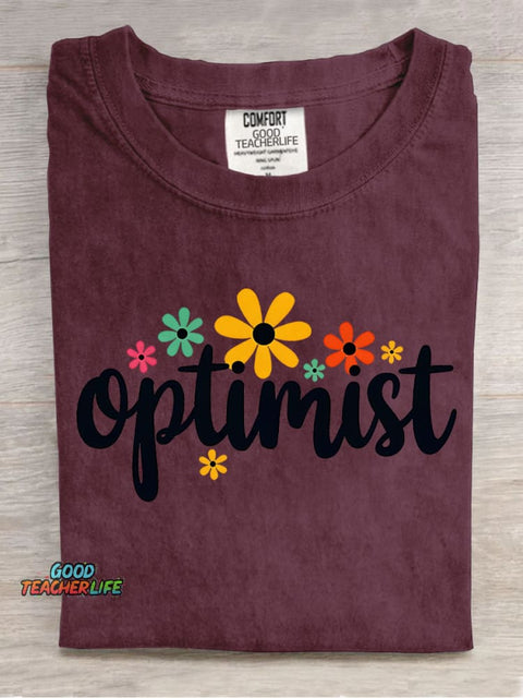 Optimist Decoration Pattern T-shirt