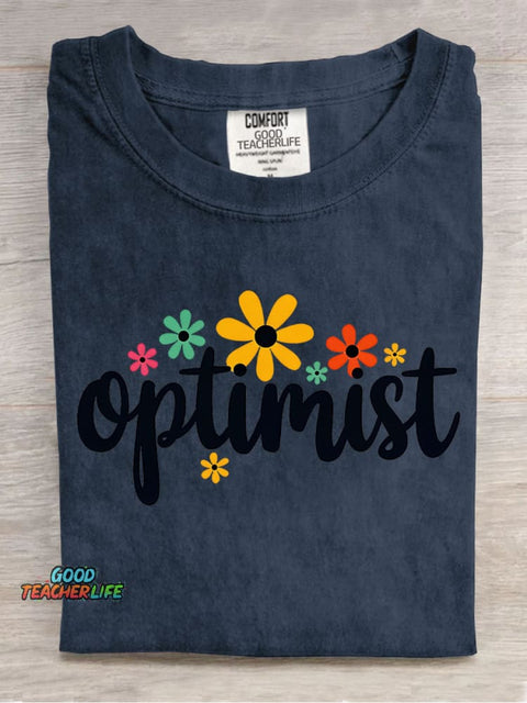 Optimist Decoration Pattern T-shirt