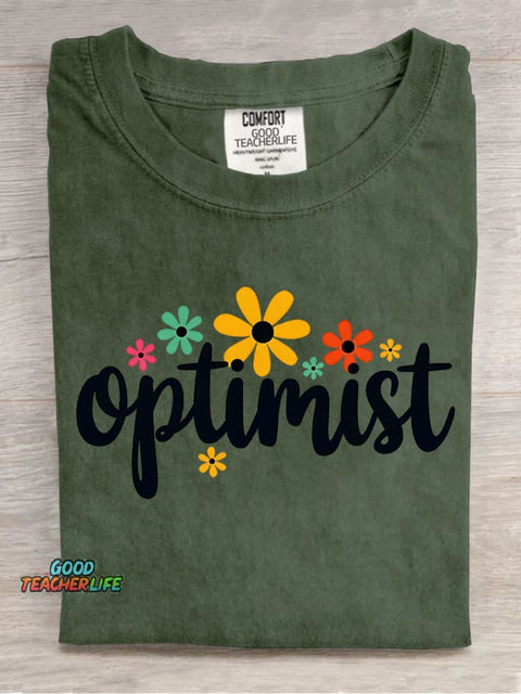 Optimist Decoration Pattern T-shirt