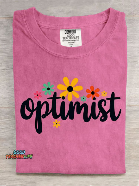 Optimist Decoration Pattern T-shirt