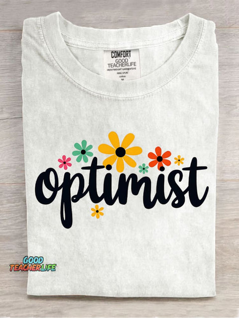 Optimist Decoration Pattern T-shirt