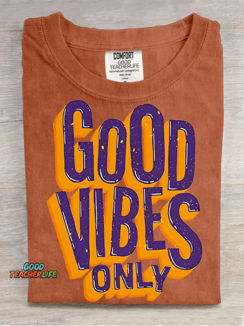 Good Vibes Only Decorative Patterns T-shirt