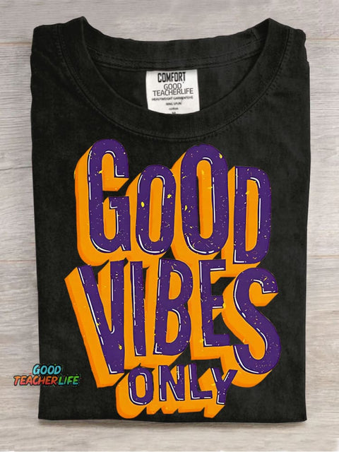 Good Vibes Only Decorative Patterns T-shirt