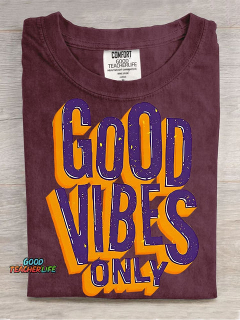 Good Vibes Only Decorative Patterns T-shirt