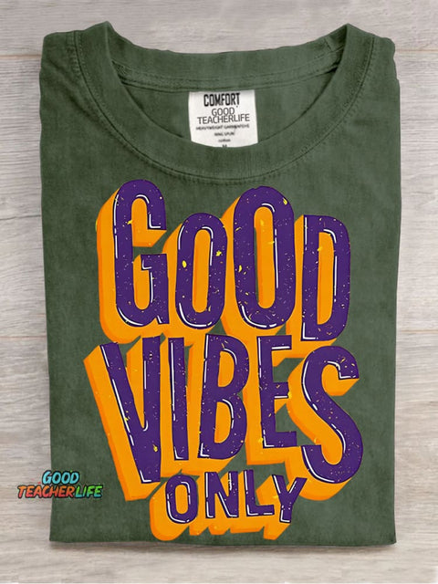Good Vibes Only Decorative Patterns T-shirt