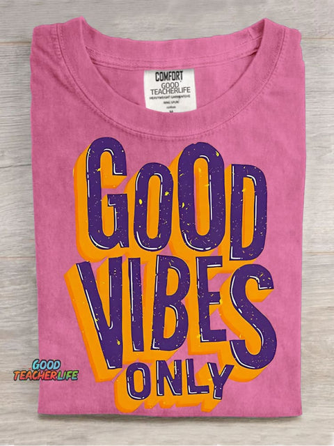 Good Vibes Only Decorative Patterns T-shirt