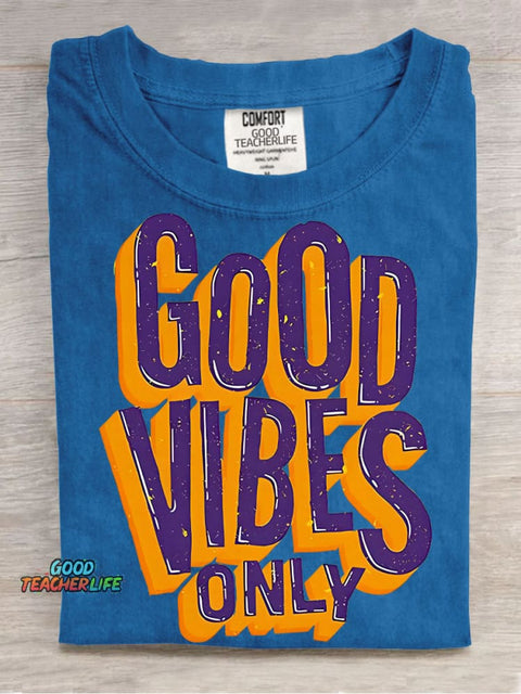 Good Vibes Only Decorative Patterns T-shirt