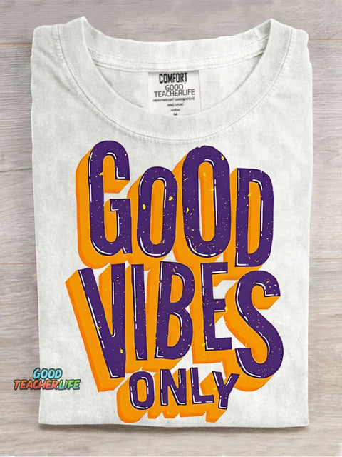 Good Vibes Only Decorative Patterns T-shirt