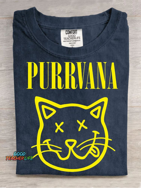 Purrvana Decorative Pattern T-shirt