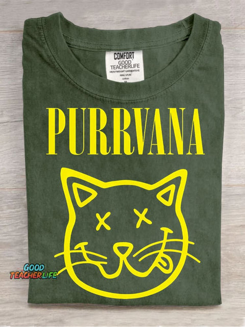 Purrvana Decorative Pattern T-shirt