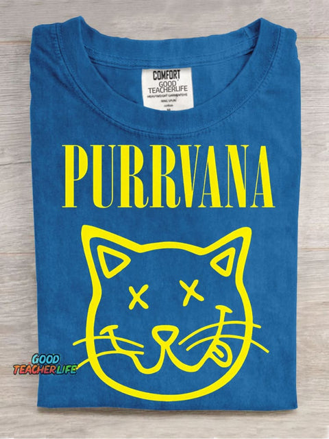Purrvana Decorative Pattern T-shirt