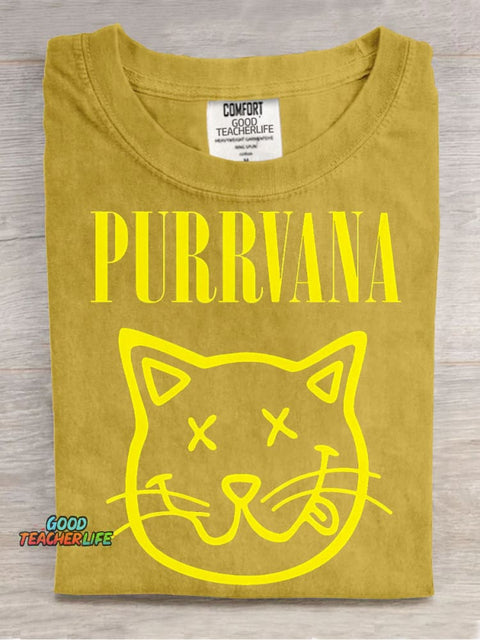 Purrvana Decorative Pattern T-shirt