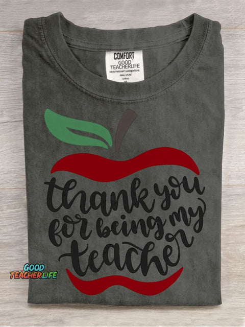 Thank You Teacher Decorative Pattern T-shirt
