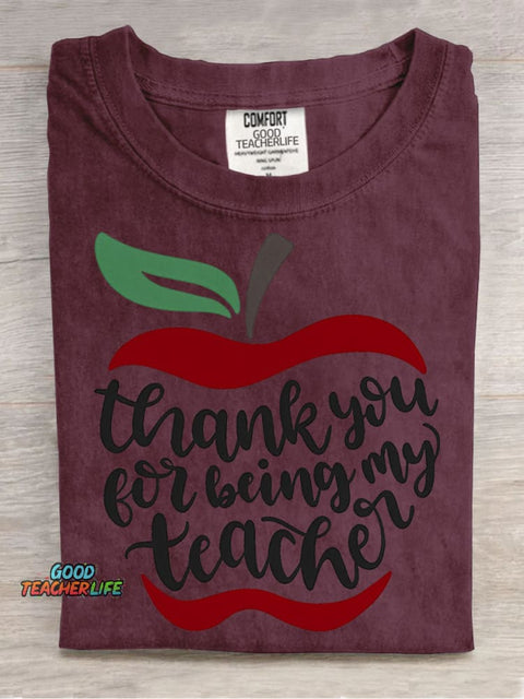 Thank You Teacher Decorative Pattern T-shirt