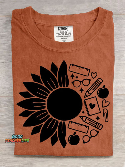 Teacher Decorative Pattern T-shirt