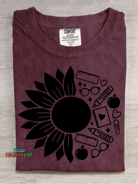 Teacher Decorative Pattern T-shirt
