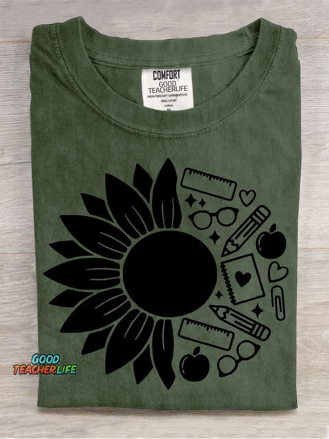 Teacher Decorative Pattern T-shirt