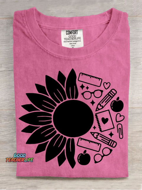 Teacher Decorative Pattern T-shirt