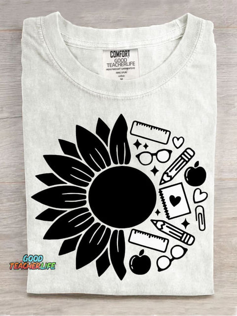 Teacher Decorative Pattern T-shirt