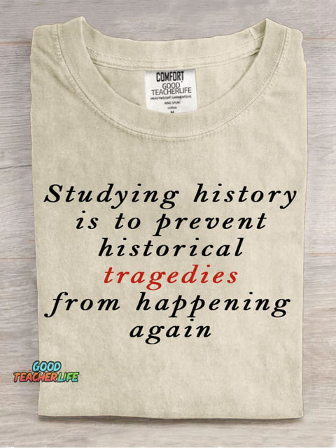 Studying History Teacher Decorative Pattern T-shirt
